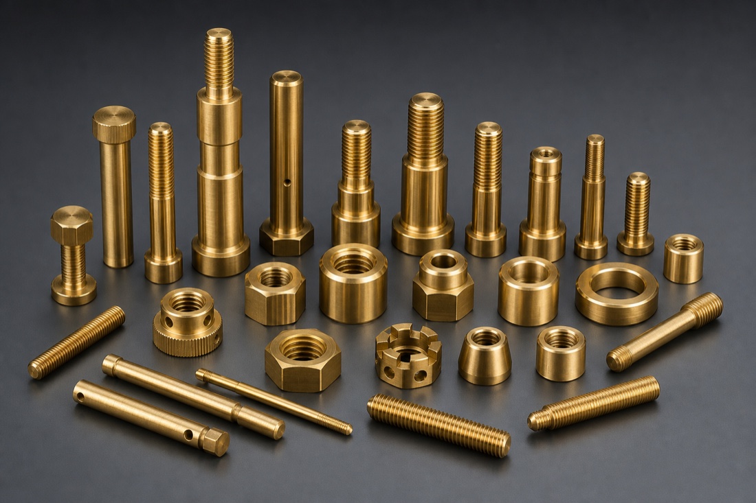 Custom precision brass fasteners and turned parts