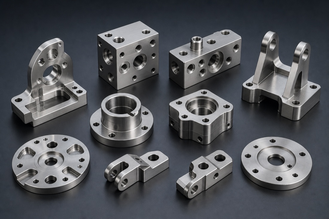 Custom CNC milled stainless steel components